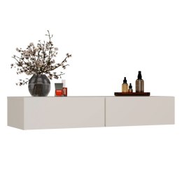 ELEGANCKA TOALETKA WISZĄCA MIKA 110 CM 2 SZUFLADY DO SYPIALNI KOLOR KASZMIR